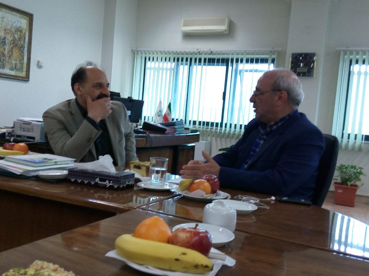 دیدار آقای حاجی با دکتر متصدی معاون سازمان حفاظت محیط زیست کشور