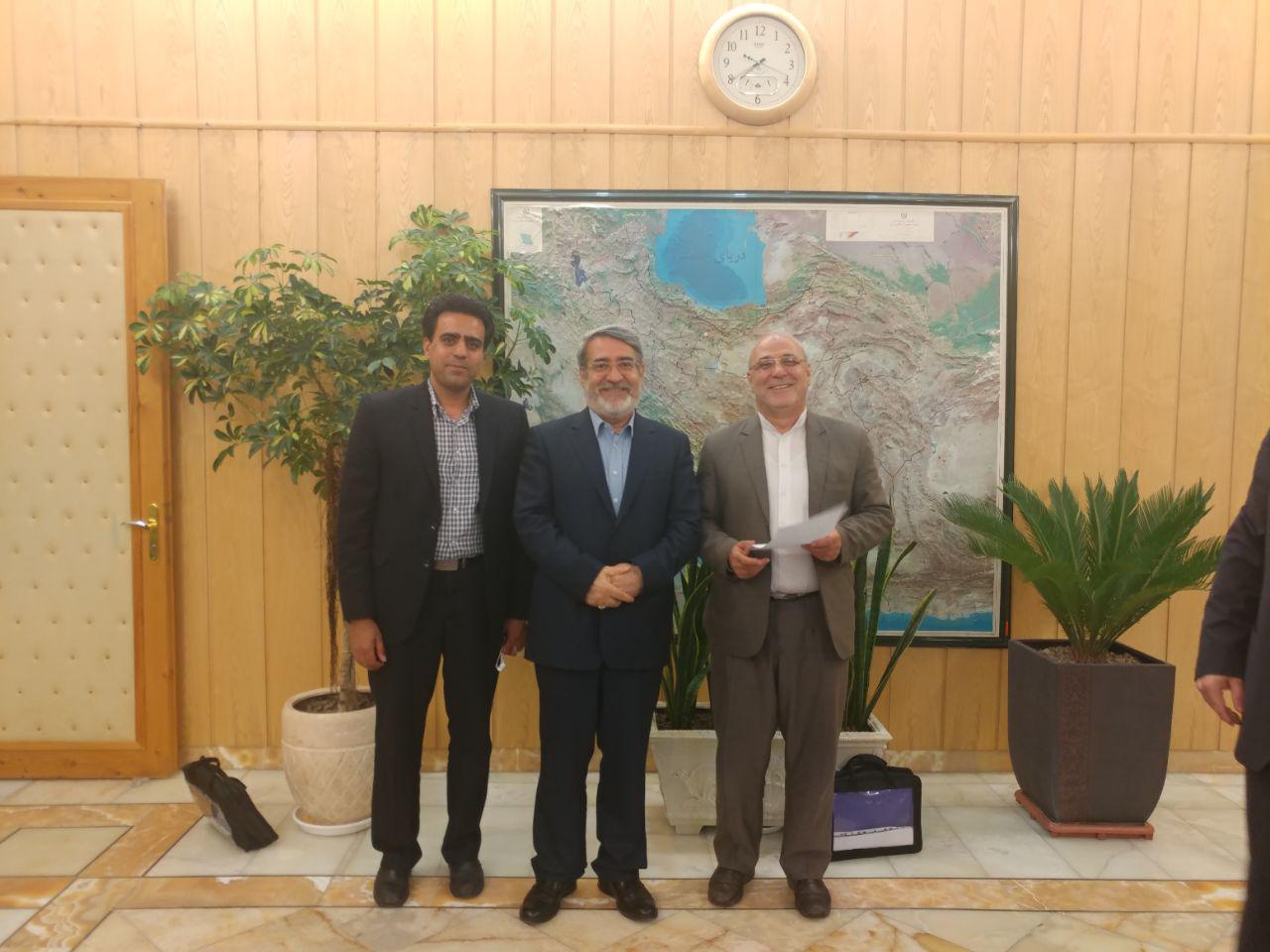 دیدار مهم عصر روز سه شنبه ۱۷ مرداد ماه جناب آقای حاجی با دکتر رحمانی فضلی وزیر محترم کشور