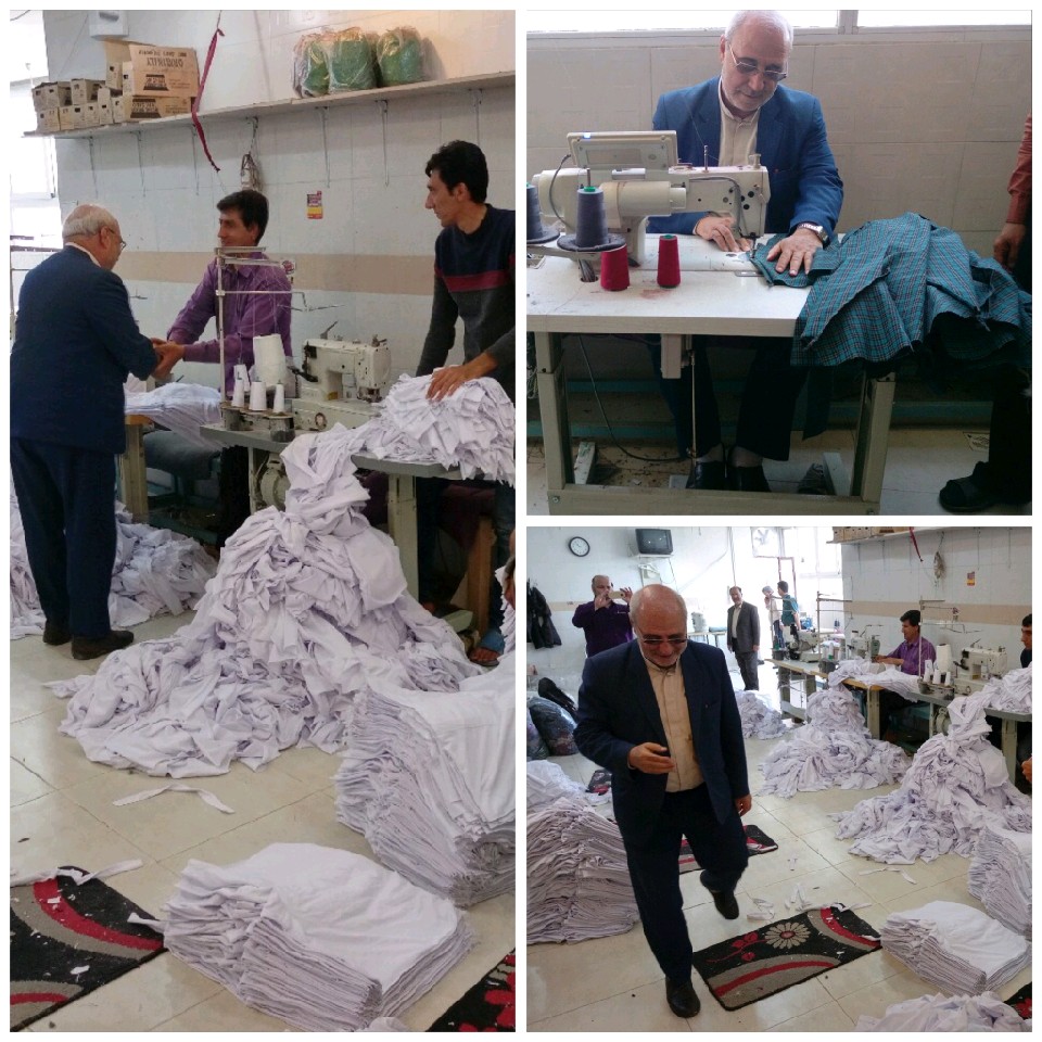 🔷 تجلیل جناب آقای حاجی از کارگران به مناسبت هفته کارگر