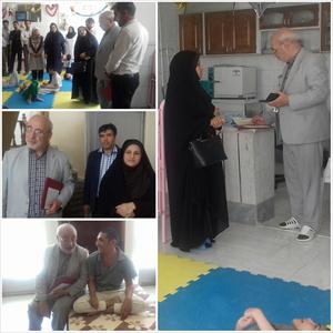🔶حسینعلی حاجی؛ پیش از ظهر امروز چهارشنبه ۲۰ تیر ماه ۹۷ از مرکز نگهداری کودکان معلول ذهنی بوستان دستگرد برخوار بازدید کرد.
