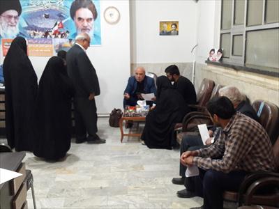 ⭕ملاقات مردمی آقای حاجی در دفتر بخش میمه