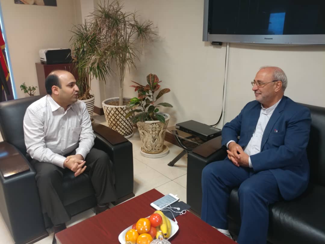 دیدار مدیرعامل شرکت نفت جی با آقای حاجی