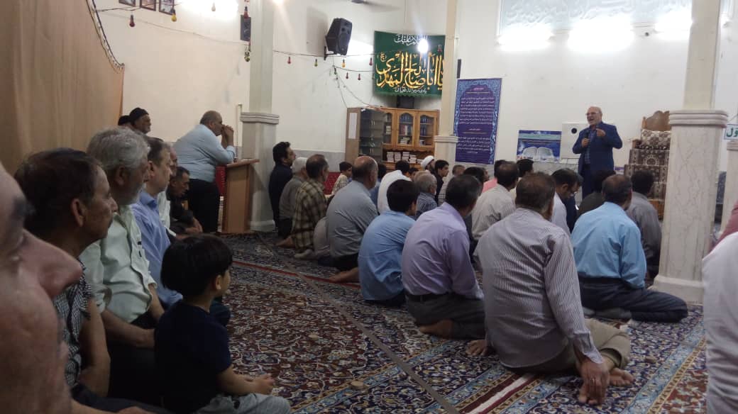 حضور در جمع نمازگزاران مسجد حضرت بقیه الله (عج) دولت آباد