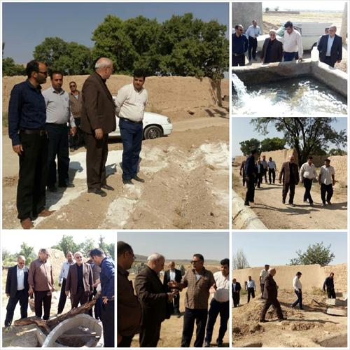 🔵بازدید آقای حاجی از پروژه های کشاورزی روستای اذان در بخش میمه