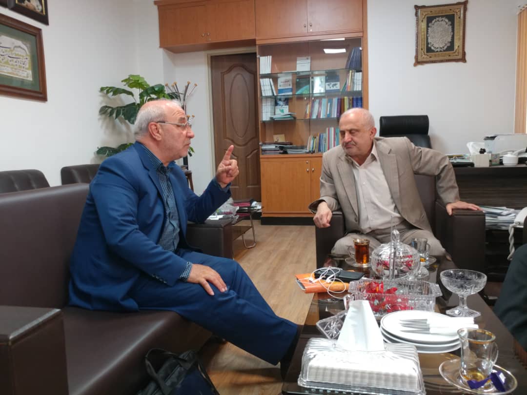 دیدار  حاجی با آقایان رمضانپور نرگسی و اکبر رحمانی قهرودی- امروز ۴ شهریور۱۳۹۸