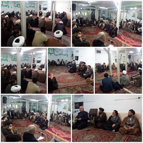 💠سخنرانی آقای حاجی در جمع طلاب و روحانیون شهر دولت آباد