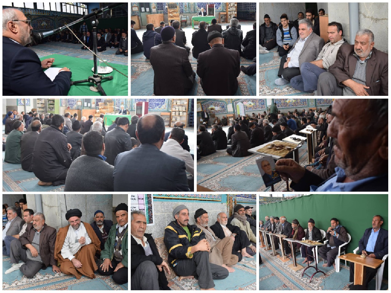 حسینعلی حاجی، در مسجد جامع شاپور آباد
