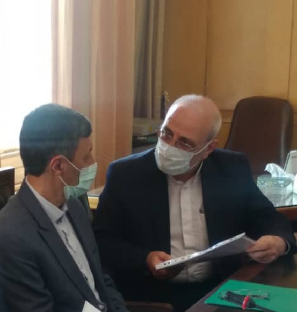 حسینعلی حاجی ظهر امروز با پرویز فتاح رئیس بنیاد مستضعفان انقلاب اسلامی دیدار و گفتگو کرد