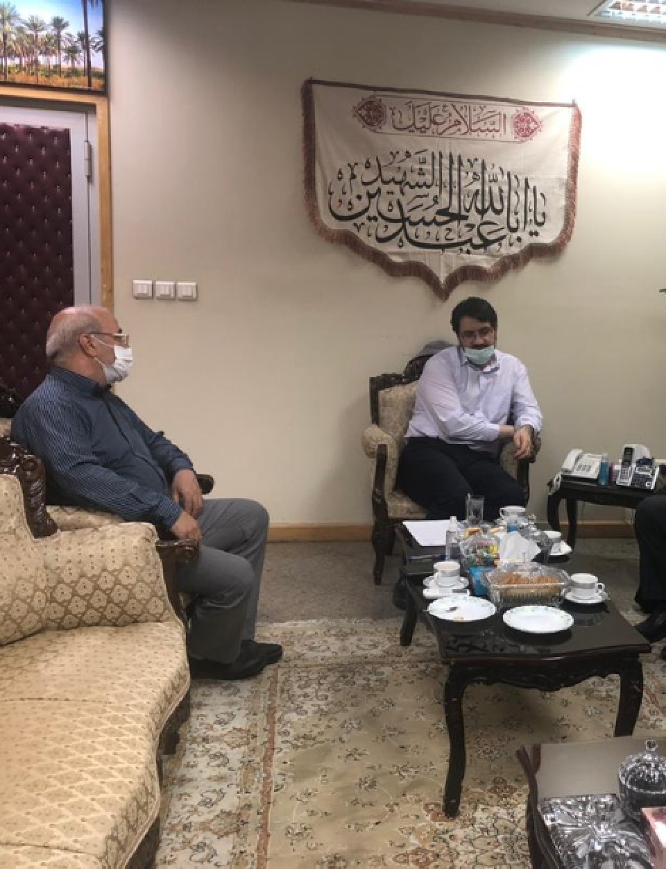 حسینعلی حاجی با دکتر بذرپاش رئیس دیوان محاسبات کشور دیدار و گفتگو کرد