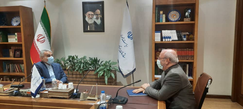 دیدار آقای حاجی با دکتر نوبخت  رئیس سازمان برنامه و بودجه