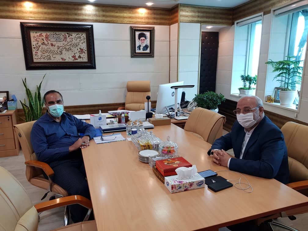 جلسه آقای حاجی با مهندس سلطانی مدیر عامل شرکت مخابرات ایران