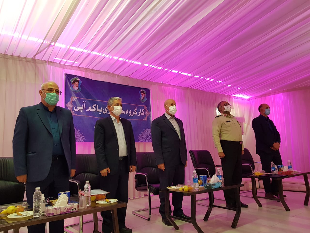 جلسه کارگروه سازگاری با کم آبی در جنگل حبیب آباد برخوار با حضور استاندار اصفهان و سایر مسئولان