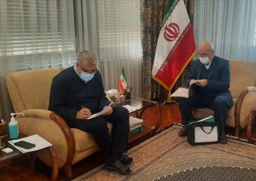 دیدار و گفتگو آقای حاجی با جواد اوجی وزیر نفت