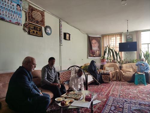 دیدار نوروزی آقای حاجی با خانواده شهید ولی الله حق شناس