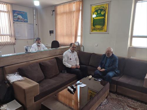بازدید از پایگاه فوریتهای پزشکی و بیمارستان گلدیس شاهین شهر