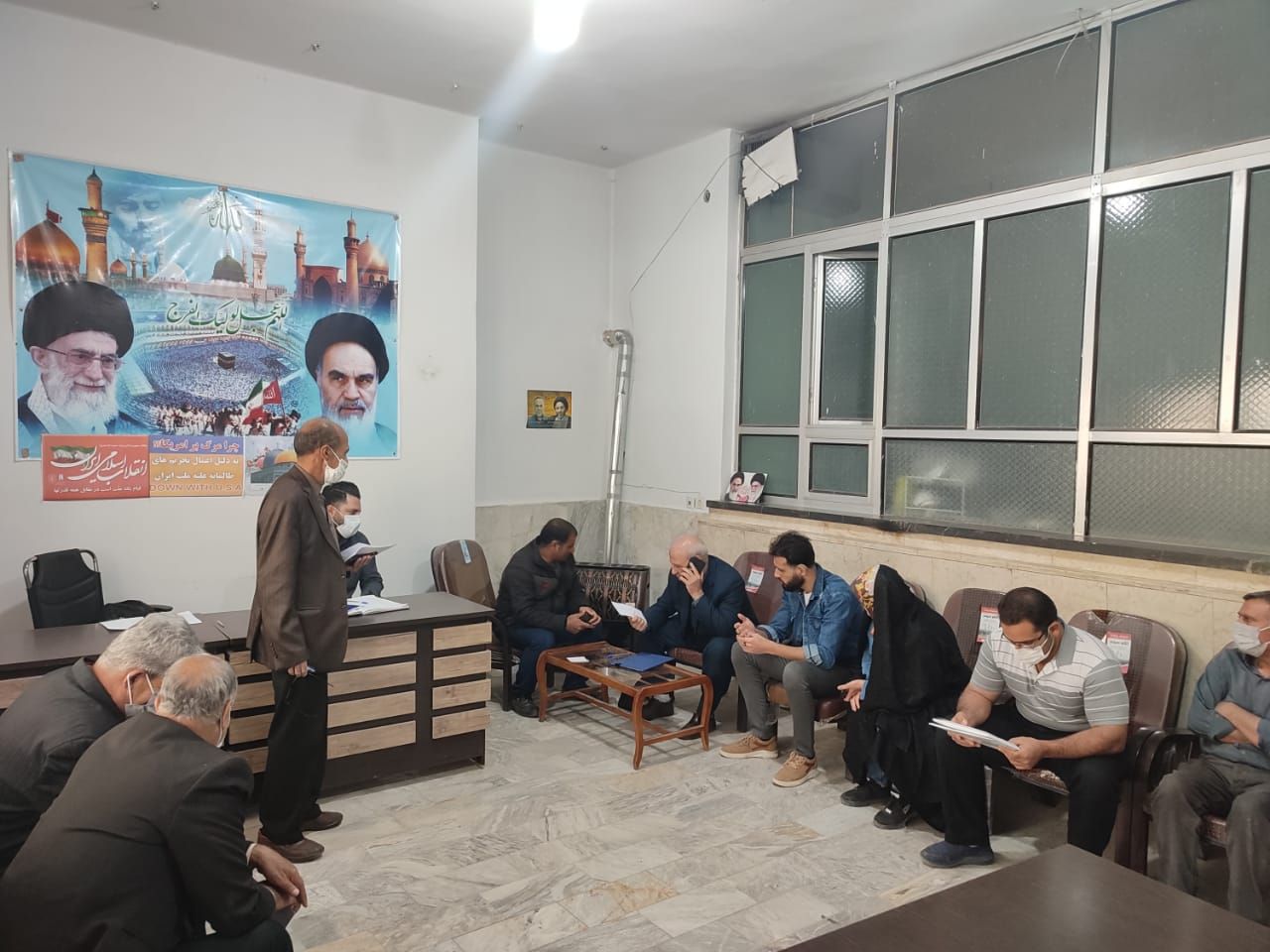 ملاقات مردمی آقای حاجی در دفتر بخش میمه فروردین ماه ۱۴۰۱