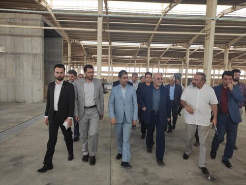 معاون وزیر صمت و رئیس هیأت مدیره و مدیر عامل سازمان صنایع کوچک و شهرک های صنعتی ایران به دعوت  آقای حاجی به منطقه سفر کرد