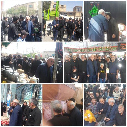 حضور حسینعلی حاجی دلیگانی در مراسم سالروز شهادت امام رضا علیه السلام امامزاده نرمی