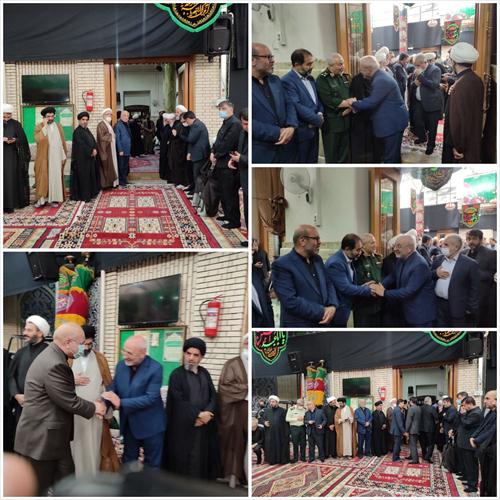 حضور حسینعلی حاجی دلیگانی در مراسم ترحیم مرحوم آیت الله ناصری دولت آبادی رحمت الله علیه