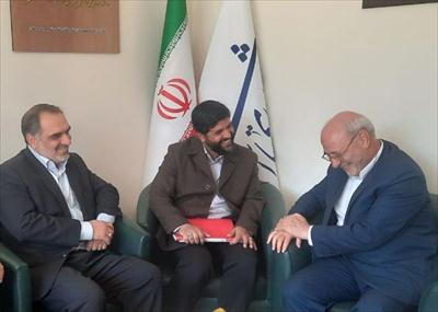 دیدار سردار علی مقواساز معاون فرهنگی سازمان بسیج مستضعفین با آقای حاجی