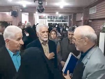 جلسه انتخاباتی حسینعلی حاجی در محله گلدیس شاهین شهر