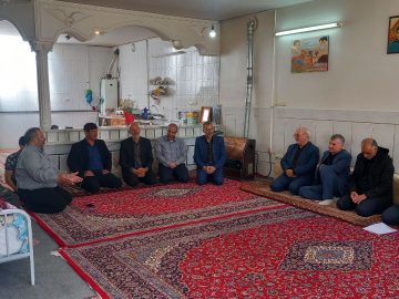 ادای احترام آقای حاجی به مقام شامخ شهدای عزیز شهر سین و بازدید از ساختمان درمانی زنده یاد قربانی