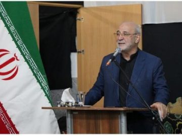 حضور و سخنرانی آقای حاجی در اولین گردهمایی رزمندگان گردان امام صادق علیه‌السلام