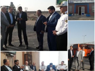 بازدیدآقای حاجی به همراه مدیر کل راهداری و حمل و نقل جاده‌ای از تقاطع غیر همسطح پلیس راه شاهین شهر – کاشان