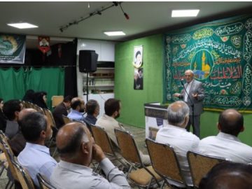 حسینعلی حاجی دليگانی در جمع فرهنگیان حامی دکتر جلیلی