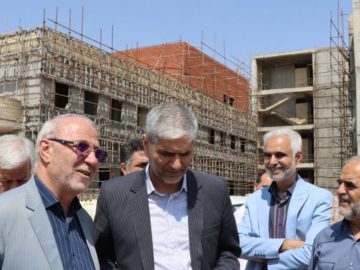 بازدید مدیر امور شعب بانک ملی استان اصفهان از روند احداث بیمارستان دولتی شهرستان برخوار