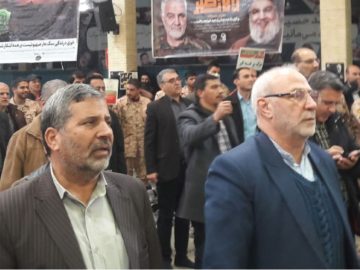 گزارش تصویری از حضور آقای حاجی در مراسم یوم الله ۹ دی