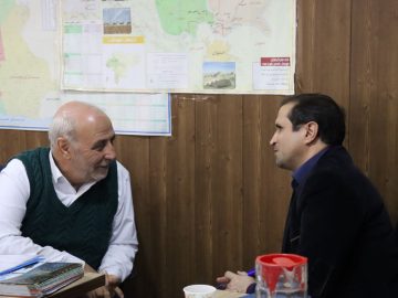 دیدار معاون حقوقی مجلس سازمان تأمین اجتماعی و رئیس اداره ثبت اسناد و املاک شاهین شهر با آقای حاجی