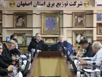 نشست با مدیر عامل شرکت توزیع برق استان اصفهان و مدیر عامل شرکت شهرکهای صنعتی