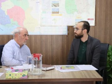 جلسه بامدیر بیمه آتیه سازان استان/مدیر عامل شرکت خدمات حمایتی کشاوزی/مدیر بنیاد مسکن/مدیر جهاد کشاورزی