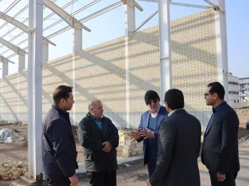 بازدیداز مجموعه ورزشی در حال احداث ورزشگاه کارگری شاهین شهر/بازدیداز مدرسه ۹ کلاسه نیایش شهرک پردیس