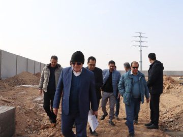 بازدیداز محل پروژه پست برق/جلسه رفع مشکلات پروژه اقدام ملی مسکن  جهاد آباد
