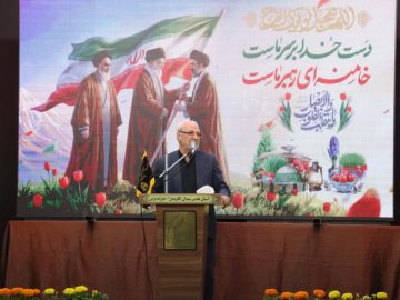 آقای حاجی در مراسم معنوی تحویل سال در امامزاده ابراهیم (امامزاده نرمی) شهر دولت‌آباد