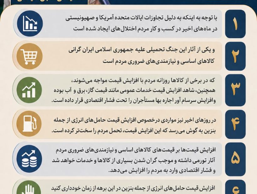 تذکر به رئیس محترم جمهور در مدریت تجارت و قیمت کالاها
